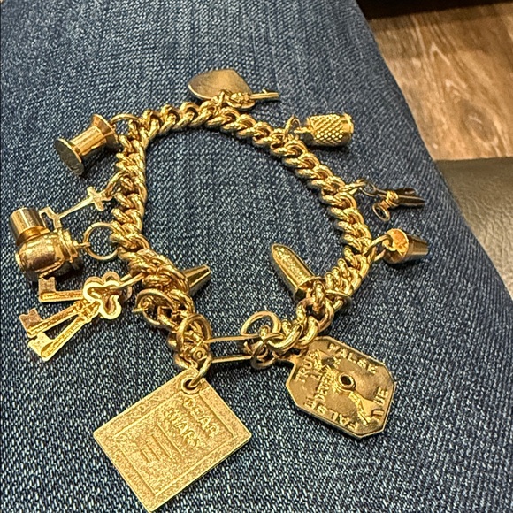 Gold plated Charm Bracelet